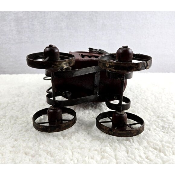 VTG Antique Miniature Baby Stroller Pram 8" High Victorian Gothic Decor Carriage - Picture 10 of 16